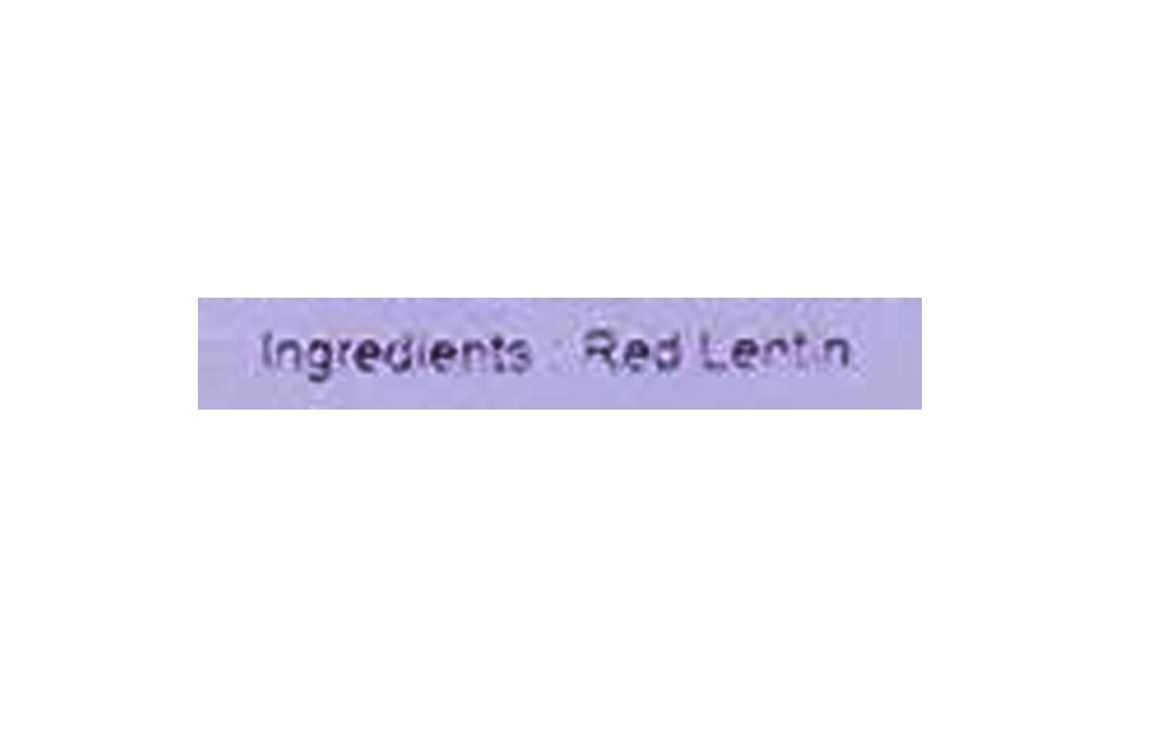 Go Earth Organic Red Lentil Split    Pack  200 grams